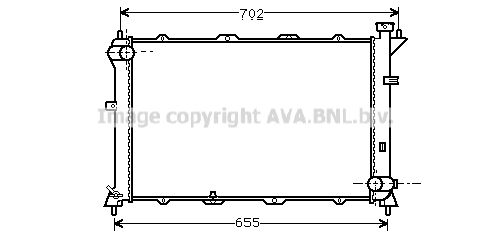 AVA QUALITY COOLING Радиатор, охлаждение двигателя HY2024